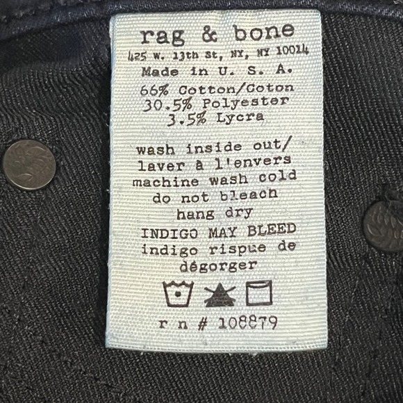 Rag & Bone Elephant Bell Flare Jean Womens 29 Indigo Blue - Picture 7 of 12